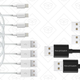 4-Pack RAVPower Lightning Cables, $20 with code G89YE6UB | 5-Pack RAVPower MicroUSB Cables, $10 with code Y4DQPXHM